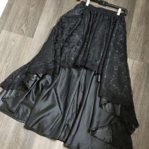 Burleska Skirts - High Low Lace Burlesque Maxi Skirt Burleska Skirts - High Low Lace Burlesque Maxi Skirt